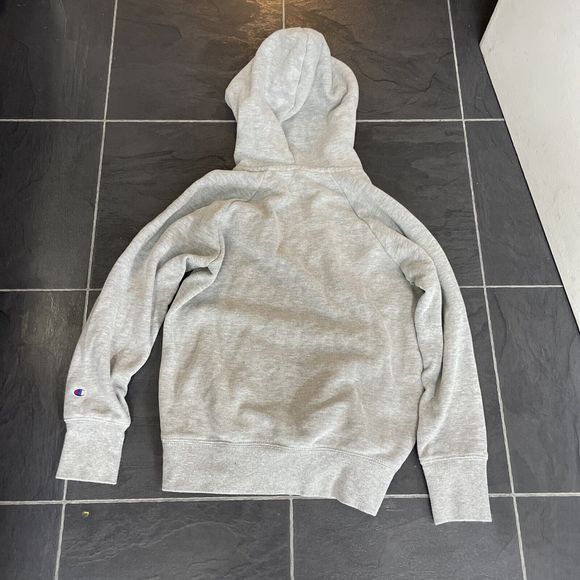 Champion Pullover Sweatshirt Authentic Gray Kids Size Medium - Picture 7 of 8